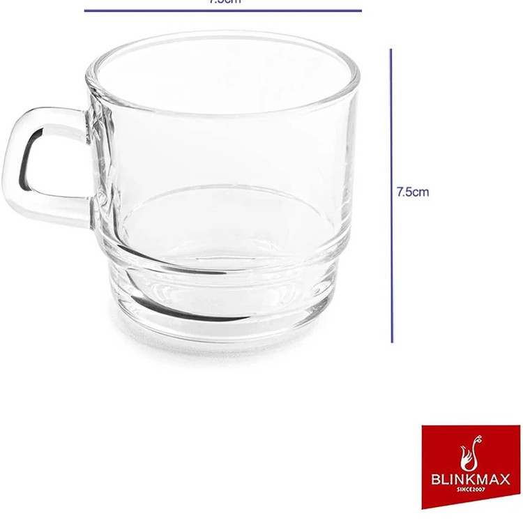 فنجان کریستال بلینک مکس مدل B108 نمای بغلی